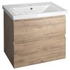Aqualine SAVA 70 keramické umyvadlo nábytkové 70x46cm, bílá 2070