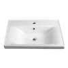 Aqualine SAVA 70 keramické umyvadlo nábytkové 70x46cm, bílá 2070