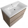 Aqualine ALTAIR umyvadlová skříňka 77,5x60x45cm, dub emporio AI380
