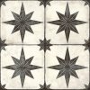 SUPERCERAMICA HIDRAULICO dlažba Star Black 45x45 (1,62m2) HDO005