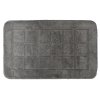 Ridder DELHI Koupelnová předložka 50x80cm s protiskluzem, 100% polyester, tmavě šedá 1712300