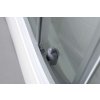 Aqualine AIGO čtvrtkruhový sprchový box 900x900x2040 mm, bílý profil, čiré sklo YB93