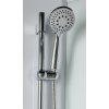 Aqualine AIGO čtvrtkruhový sprchový box 900x900x2040 mm, bílý profil, čiré sklo YB93
