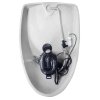 Isvea DYNASTY urinál s automatickým splachovačem 6V DC, zakrytý přívod vody, 39x58 cm 10SZ92001-SENSOR