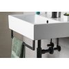 Sapho HANG držák ručníků pod umyvadlo 560x98mm, černá mat HG560
