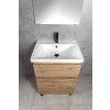 Aqualine ALTAIR umyvadlová skříňka 57x72,5x45cm, dub emporio AI360