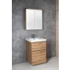 Aqualine ALTAIR umyvadlová skříňka 57x72,5x45cm, dub emporio AI360