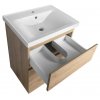 Aqualine ALTAIR umyvadlová skříňka 57x72,5x45cm, dub emporio AI360