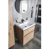 Aqualine ALTAIR umyvadlová skříňka 67x60x45cm, dub emporio AI370