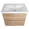 Aqualine ALTAIR umyvadlová skříňka 67x60x45cm, dub emporio AI370