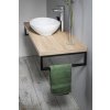 Aqualine VEGA deska pod umyvadlo 145x45cm, dub platin VG750