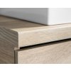 Aqualine VEGA deska pod umyvadlo 72,5x45cm, dub platin VG775