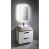 Aqualine VEGA deska pod umyvadlo 82,5x45cm, dub platin VG785