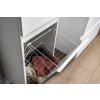 Aqualine ALTAIR vysoká skříňka s košem 40x184x31cm, levá, bílá AI185L