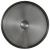Sapho AURUM nerezové umyvadlo na desku, průměr 38cm, včetně výpusti, gun metal AU101