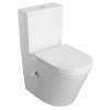 Sapho PACO CLEANWASH WC kombi, integrovaná baterie a bidet. sprška, spodní/zadní odpad, bílá PC1012RX