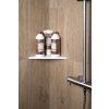 Sapho ABELINE rohová police rockstone 200x200mm, bílá mat AE200-0101