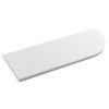 Sapho ABELINE rohová police rockstone 300x100mm, excentrická, bílá mat AE300-0101