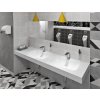 Sapho EMICO dvojumyvadlo, Rockstone, 220x50cm, límec L, pravé, bílá mat EM220-B2R-L