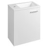 Aqualine ZOJA skříňka s umyvadlem z litého mramoru 40x22 cm, bílá 51049A-01