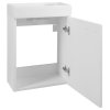 Aqualine ZOJA skříňka s keramickým umyvadlem 40x22 cm, bílá 51049A-02