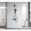 Aqualine ARONA sprchový sloup s baterií a napouštěním, černá mat SL210B