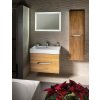 Sapho Koupelnový set MEDIENA 80, bílá mat/dub natural KSET-045