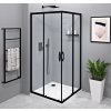 GELCO SIGMA SIMPLY BLACK čtvercový sprchový kout 800x800 mm, rohový vstup, čiré sklo GS2180BGS2180B