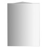 Aqualine ZOJA/KERAMIA FRESH rohová zrcadlová skříňka 37x72x37cm, bílá 50352