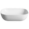 Aqualine Keramické umyvadlo na desku 46x34 cm, bílá 46341