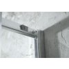 Aqualine ARLETA čtvrtkruhová sprchová zástěna 800x800mm, čiré sklo HLS800Y