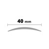 ACARA AP1 přechodová lišta samolepící, hliník + dýha lakovaná dub, 40 mm, 2,7 m APD L4001-SK