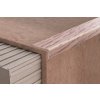ACARA AP2 schodová lišta samolepící, hliník + dýha lakovaná dub šedý, 10x25 mm, 0,9 m AHD L2502/10-SK/0,9