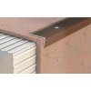 ACARA AP10 schodová lišta vrtaná, hliník elox bronz, 20 mm, 0,9 m AAHAE B450020-B/0,9
