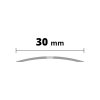 ACARA AP17 přechodová lišta vrtaná ATYP, nerez V2A kartáč, 30 mm, 0,9 m AAPEK 3000/0,9