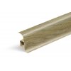 SALAG AP28 soklová lišta NGF56, PVC dub Galapágy, 56 mm, 2,5 m NGF0C4