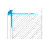 ACARA AP44/1 schodová lišta vrtaná, hliník elox titan, 20x42 mm, 2,5 m, pro tl: 5 mm AAE TA 4220/5050-T