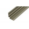 ACARA AP45/1 schodová lišta vnitřní vrtaná, hliník elox titan, 27x27mm, 2,5 m, 5 mm