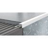 ACARA SP8 ukončovací lišta Q, čtvercová, pravidelná, hliník lakovaný bílá, 10 mm, 2,5 m AACC 10030