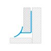 ACARA VP8 sanitární vanová lišta, PVC bahama, 9 mm, 2,5 m AAPV8932