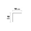 ACARA W1 lišta k ochraně rohu, nerez V2A kartáč, 10x10 mm, 1,5 m AAPP 10144-EK/1,5
