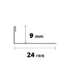 ACARA EX1/SP1 EXCELLENT ukončovací lišta L, nerez V2A RAL1036 perleťová zlatá lesklá, 9 mm, 2,5 m AAELC 90-RAL1036