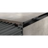 ACARA EX1/SP7 EXCELLENT ukončovací lišta Q, pravidelná, nerez V2A RAL9005 černá matná, 9 mm, 2,5 m AAECC 90-PR-RAL9005