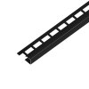 ACARA EX1/SP7 EXCELLENT ukončovací lišta Q, pravidelná, nerez V2A RAL9005 černá matná, 9 mm, 2,5 m AAECC 90-PR-RAL9005
