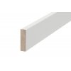 ACARA AP35/1 soklová lišta TYP 124, MDF + fólie bílá, 40 mm, 12 mm, 2,7 m AAK M134/124