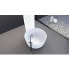 Polysan ESTATIS volně stojící vana litý mramor ø110x51cm, bílá mat 93868