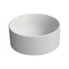 GSI KUBE X keramické umývátko na desku, průměr 32cm, bílá mat 943509