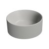 GSI KUBE X keramické umývátko na desku, průměr 32cm, cenere mat 943517