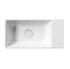 GSI KUBE X keramické umývátko 50x25cm, broušená spodní hrana, bez otvoru, pravé/levé, bílá ExtraGlaze 94869011