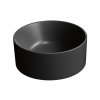 GSI KUBE X keramické umývátko na desku, průměr 32cm, černá mat 943526